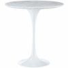 Eero Saarinen Style Tulip Marble Side Table 20"