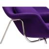 Womb Lounge Chair and Ottoman Wool Purple