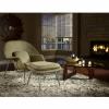 Womb Lounge Chair and Ottoman Wool Oatmeal