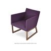 Harput Sled Wood Lounge Armchair