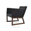 Harput Sled Wood Lounge Armchair