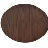 36" Walnut Veneer Finish Wood Plus Round Table Top