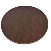 43.5" Walnut Veneer Finish Wood Round Table Top