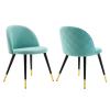 Cordial Performance Velvet Dining Chairs - Set of 2