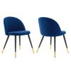Cordial Performance Velvet Dining Chairs - Set of 2
