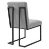 Indulge Channel Tufted Fabric Dining Chair