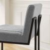 Indulge Channel Tufted Fabric Bar Stool