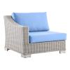 Conway Outdoor Patio Wicker Rattan 6-Piece Sectional Sofa Furniture Set