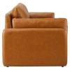 Indicate Vegan Leather Sofa in Tan