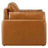 Indicate Vegan Leather Armchair in Tan