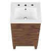 Render 18" Bathroom Vanity Cabinet in Walnut White