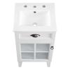 Isle 18" Bathroom Vanity Cabinet in White White