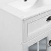 Isle 24" Bathroom Vanity Cabinet in White White