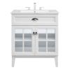 Isle 30" Bathroom Vanity Cabinet in White White