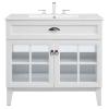 Isle 36" Bathroom Vanity Cabinet in White White