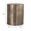 Chris Side Table in Antique Brass