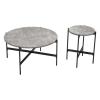 Malo Coffee Table Set in Gray & Black