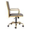 Profile Office Chair in Black & Gold
