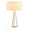 Sascha Table Lamp in White & Gold
