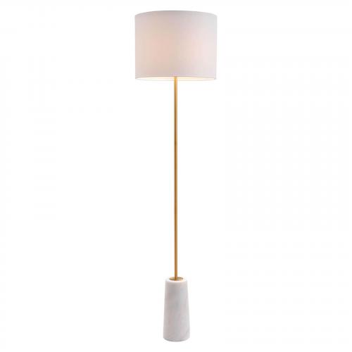 Titan Floor Lamp in White & Gold