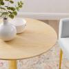 Verne 28" Dining Table in Gold Natural