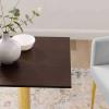 Verne 24" Square Dining Table in Gold Cherry Walnut