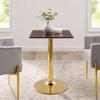 Verne 24" Square Dining Table in Gold Cherry Walnut