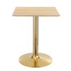 Verne 24" Square Dining Table in Gold Natural