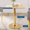 Verne 28" Square Dining Table in Gold Natural