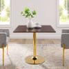 Verne 35" Square Dining Table in Gold Cherry Walnut