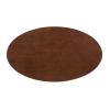 Verne 48" Oval Dining Table in Gold Walnut