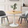 Lippa 36" Dining Table in White Natural
