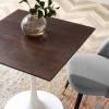 Lippa 28" Square Dining Table in White Cherry Walnut
