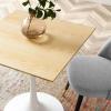 Lippa 28" Square Dining Table in White Natural