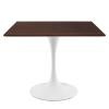 Lippa 36" Square Dining Table in White Cherry Walnut