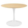 Lippa 40" Dining Table in White Natural