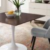 Lippa 40" Square Dining Table in White Cherry Walnut