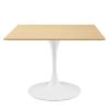 Lippa 40" Square Dining Table in White Natural